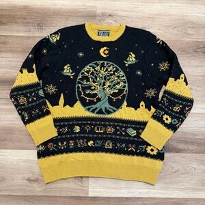 Critical Role Sweater DnD Podcast Adult Large Black Yellow Sweatshirt D20 Logo